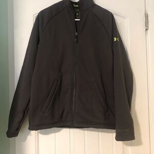 Under Armour Gray Performance Jacket with Fleece Texture